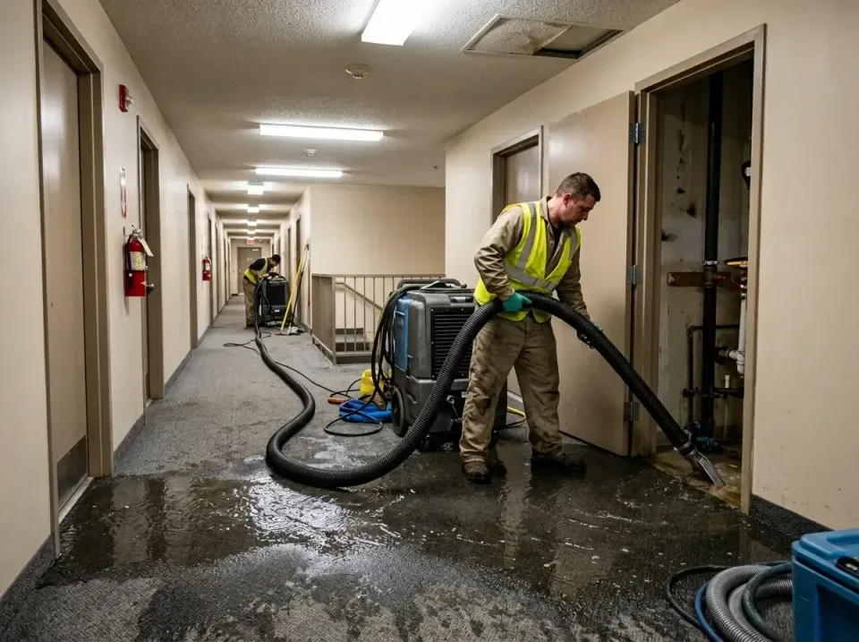 multi-unit-apartment-hallway-f-005 — frequently asked questions, Emergency Burst Pipe Water Extraction & Removal in Roeland…